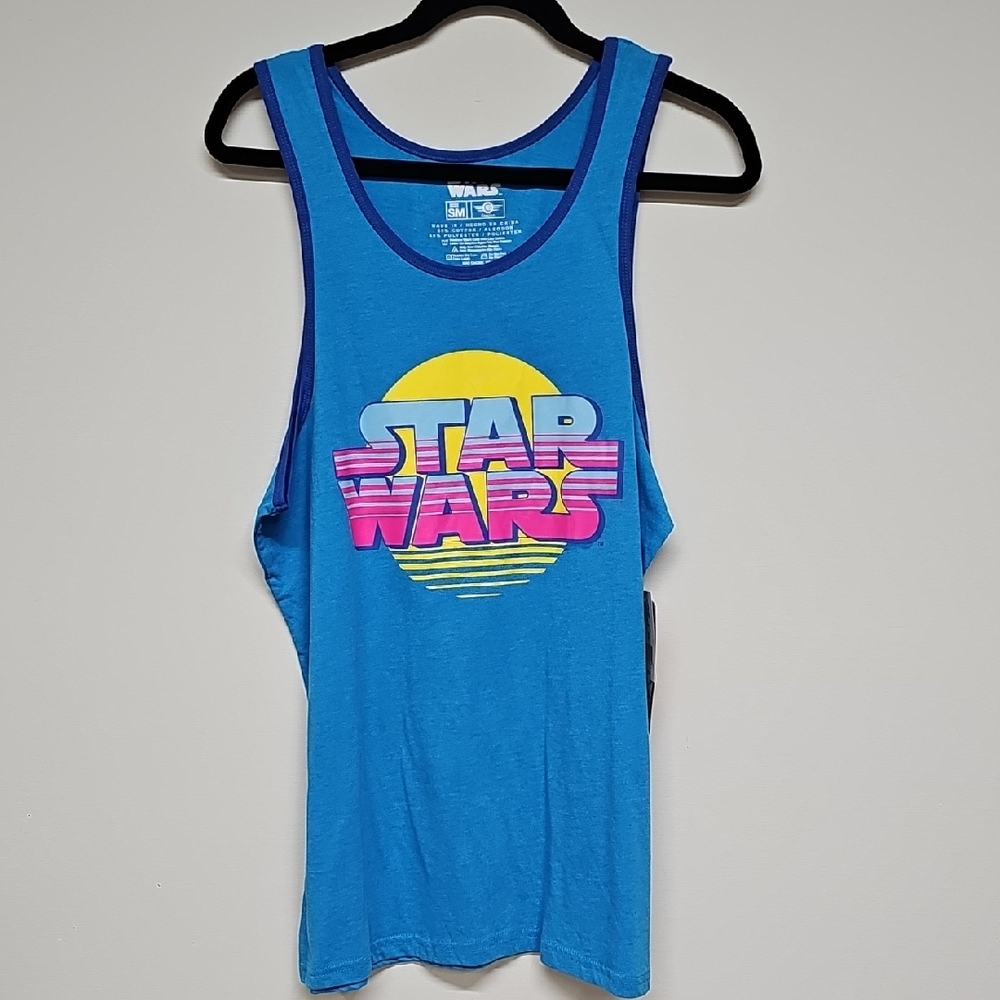 Star Wars Graphic Tank, Blue, Size SMALL, NEW